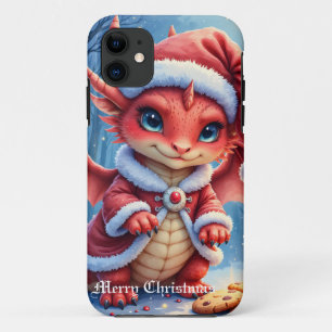 Kerstmis draak, te schattig om aan te houden, Case-Mate iPhone case