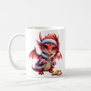 Kerstmis draak, te schattig om aan te houden,  koffiemok