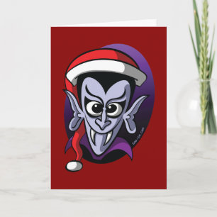 Kerstmis Dracula Feestdagen Kaart