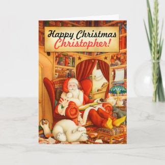 Kerstmis dragen en Kerstmis van de Douane van de Feestdagen Kaart