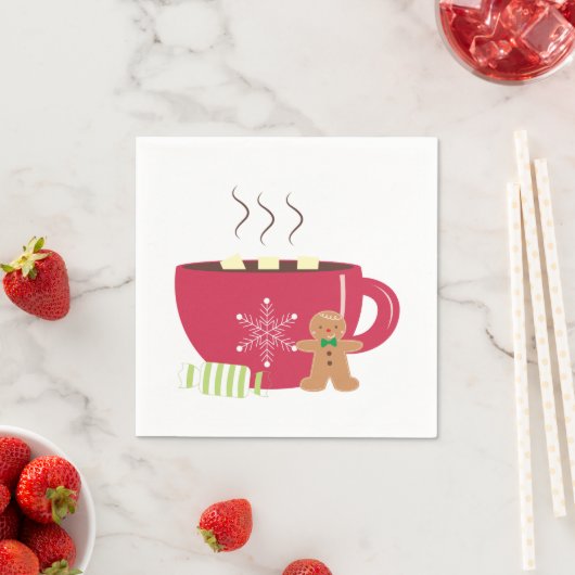 Kerstmis Drank Servet (Insitu)