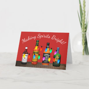 Kerstmis drankje verlichten de feestvreugde feestdagen kaart