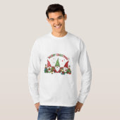 Kerstmis Drie Kabouters Cadeaus T-shirt (Voorkant volledig)