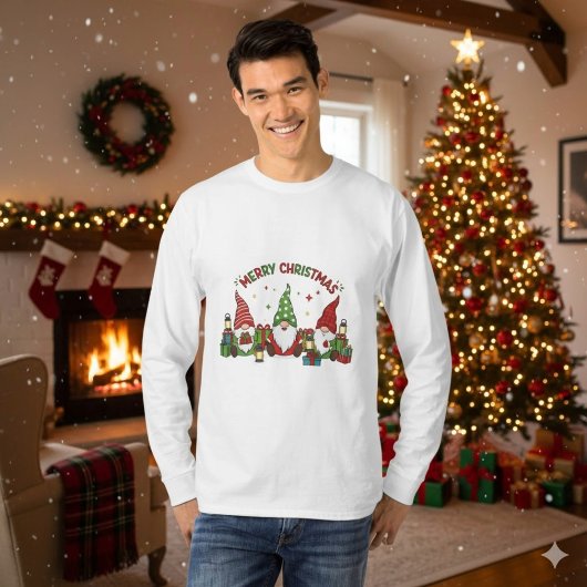 Kerstmis Drie Kabouters Cadeaus T-shirt