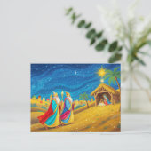 Kerstmis Driekoningen Epifanie Feestdagenkaart (Staand voorkant)