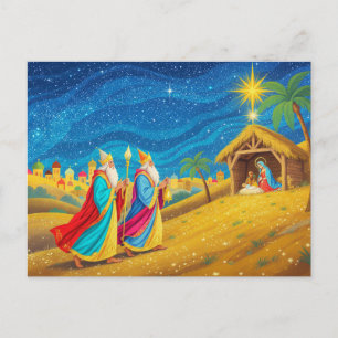 Kerstmis Driekoningen Epifanie Feestdagenkaart