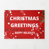 Kerstmis Drieluik Wenskaart (Cover)