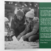 Kerstmis drievoudige brief vouw vakantiekaart drieluik wenskaart (Binnenzijde eerst)