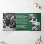 Kerstmis drievoudige brief vouw vakantiekaart drieluik wenskaart (Binnen)