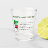 Kerstmis-Drink Recipe Holiday Party Shot Glas (Voorkant)