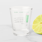 Kerstmis-Drink Recipe Holiday Party Shot Glas (Achterkant)