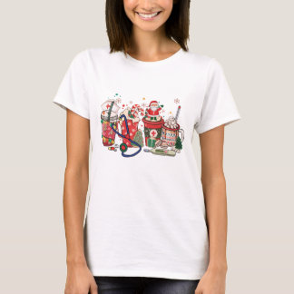 Kerstmis Drink Santa Cocoa Ziekenhuis T-shirt