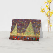 Kerstmis drukte kaart (Gele Bloem)