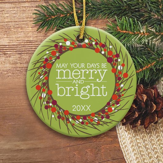 Kerstmis: dubbelzijdig keramisch ornament