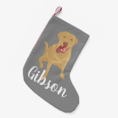 Kerstmis, Dudley Labrador Small Kerstmis Stocking Kleine Kerstsok (Voorkant (Hangend))