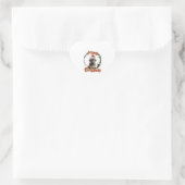 Kerstmis Duitse Herder in Santa Hat Hart Sticker (Tas)