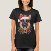Kerstmis Duitse Herder  T-shirt (Voorkant)