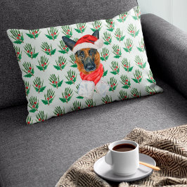 Kerstmis Duitse Herdersden Pine Kerst Decoratie Accent Kussen