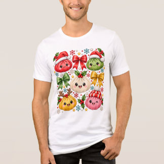Kerstmis Dumpling Shirt, Kawaii Dumpling  Tri-Blend Shirt