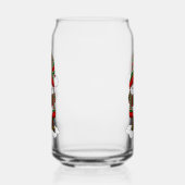 Kerstmis Dwerg Rood Groen Winter Schattig Blikvorm Glas (Links)