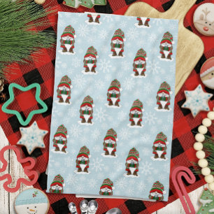 Kerstmis Dwerg Rood Groen Winter Schattig Theedoek