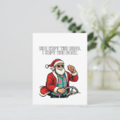 Kerstmis Echtscheiding Bewaring Humor Grappig Vaka Briefkaart (Staand voorkant)