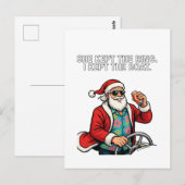 Kerstmis Echtscheiding Bewaring Humor Grappig Vaka Briefkaart (Voorkant / Achterkant)