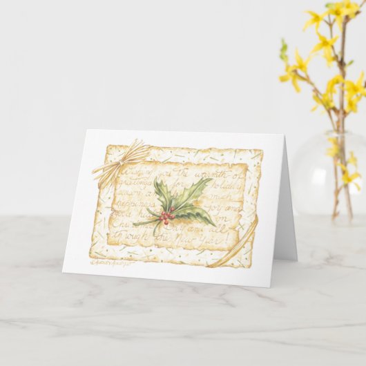 Kerstmis Een cadeaukaartje voor uitgesloten geld Kaart (Gele Bloem)