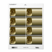 Kerstmis: een kerstkarol etiket (Full Sheet)