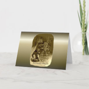 Kerstmis: een kerstkarol feestdagen kaart