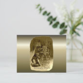 Kerstmis: een kerstkarol feestdagenkaart (Staand voorkant)