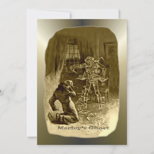 Kerstmis: een kerstkarol feestdagenkaart (Voorkant)