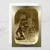 Kerstmis: een kerstkarol feestdagenkaart (Voorkant / Achterkant)