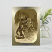 Kerstmis: een kerstkarol feestdagenkaart (Staand voorkant)