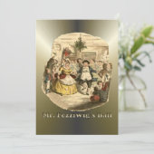 Kerstmis: een kerstkarol feestdagenkaart (Staand voorkant)