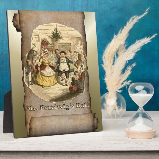 Kerstmis: een kerstkarol fotoplaat (Zijkant)