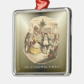 Kerstmis: een kerstkarol metalen ornament (Links)