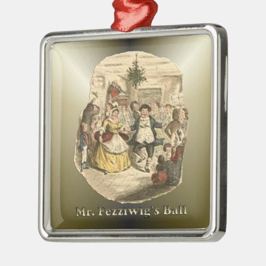 Kerstmis: een kerstkarol metalen ornament (Links)