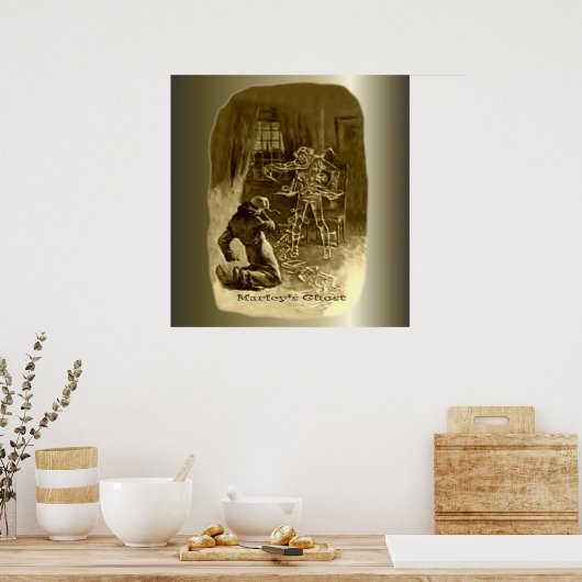 Kerstmis: een kerstkarol poster (Keuken)