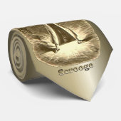 Kerstmis: een kerstkarol stropdas (Opgerold)