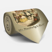 Kerstmis: een kerstkarol stropdas (Opgerold)