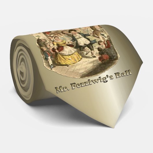 Kerstmis: een kerstkarol stropdas (Opgerold)