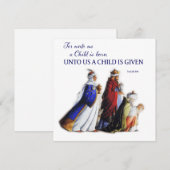 Kerstmis Een kind is ons gegeven Feestdagenkaart (Voorkant / Achterkant)