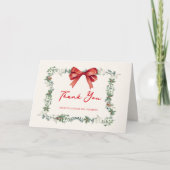 Kerstmis Een leuk bruiloftsfeestje Bedankkaart (Voorkant)