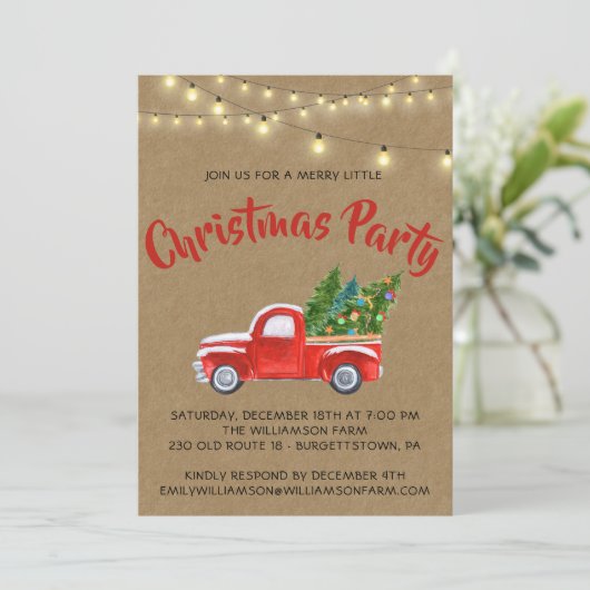 Kerstmis: een prettige kerstfeestdag kaart (Staand voorkant)