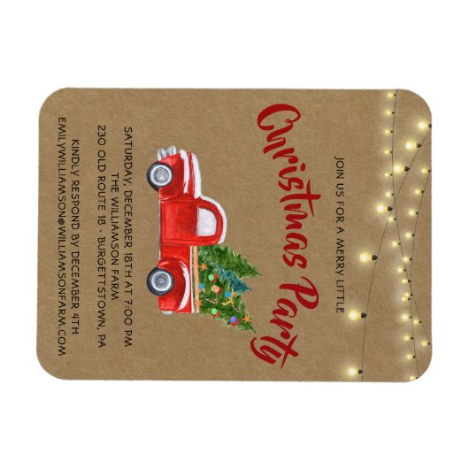 Kerstmis een prettige kerstfeestdag. magneet (Horizontaal)