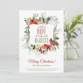 Kerstmis Een Thrill of Hope Holiday Kaart (Staand voorkant)