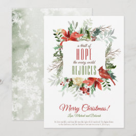 Kerstmis Een Thrill of Hope Holiday Kaart