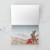 Kerstmis een Tijd met Vrienden Feestdagen Kaart (Binnen)