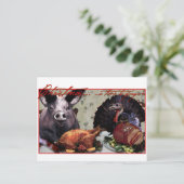 Kerstmis… een tijd te vergeven feestdagenkaart (Staand voorkant)